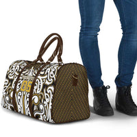 Custom Aotearoa Taranaki Travel Bag Maori Tribal Pattern Mix Poutama LT05 - Polynesian Pride