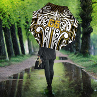 Custom Aotearoa Taranaki Umbrella Maori Tribal Pattern Mix Poutama