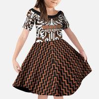 Custom Aotearoa Waikato Family Matching Mermaid Dress and Hawaiian Shirt Maori Tribal Pattern Mix Poutama