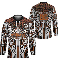 Custom Aotearoa Waikato Hockey Jersey Maori Tribal Pattern Mix Poutama
