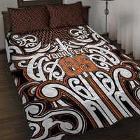 Custom Aotearoa Waikato Quilt Bed Set Maori Tribal Pattern Mix Poutama