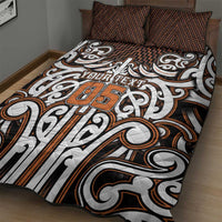 Custom Aotearoa Waikato Quilt Bed Set Maori Tribal Pattern Mix Poutama