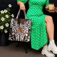 Custom Aotearoa Waikato Tote Bag Maori Tribal Pattern Mix Poutama LT05 - Polynesian Pride
