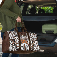 Custom Aotearoa Waikato Travel Bag Maori Tribal Pattern Mix Poutama LT05 - Polynesian Pride