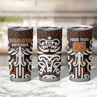 Custom Aotearoa Waikato Tumbler Cup Maori Tribal Pattern Mix Poutama LT05 - Polynesian Pride