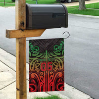 Custom Aotearoa Tuhoe Garden Flag Maori Tribal Pattern Mix Poutama