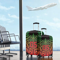 Custom Aotearoa Tuhoe Luggage Cover Maori Tribal Pattern Mix Poutama