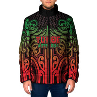Custom Aotearoa Tuhoe Padded Jacket Maori Tribal Pattern Mix Poutama