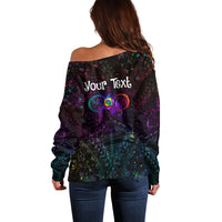 I See Your True Colors Personalised Off Shoulder Sweater Autism Awareness