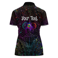 I See Your True Colors Personalised Women Polo Shirt Autism Awareness