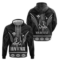 Personalised Hawaii Happy King Kamehameha Day Hoodie Kakau Pattern LT05 - Polynesian Pride