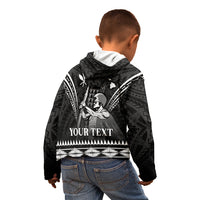 Personalised Hawaii Happy King Kamehameha Day Kid Hoodie Kakau Pattern