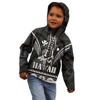 Personalised Hawaii Happy King Kamehameha Day Kid Hoodie Kakau Pattern