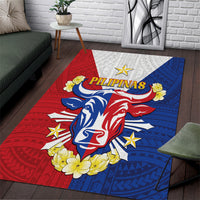 Philippines Independence Day Area Rug Maligayang Araw ng Kalayaan Filipino Carabao