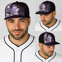 Matariki New Zealand Baseball Net Cap Maori Pattern Purple Galaxy