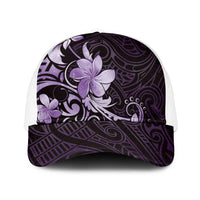 Matariki New Zealand Mesh Trucker Cap Maori Pattern Purple Galaxy