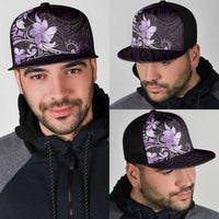 Matariki New Zealand Mesh Trucker Cap Maori Pattern Purple Galaxy
