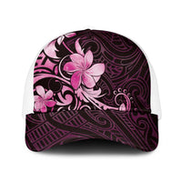 Matariki New Zealand Mesh Trucker Cap Maori Pattern Pink Galaxy