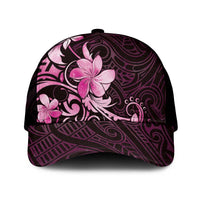 Matariki New Zealand Mesh Trucker Cap Maori Pattern Pink Galaxy