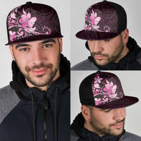 Matariki New Zealand Mesh Trucker Cap Maori Pattern Pink Galaxy