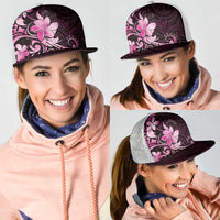 Matariki New Zealand Mesh Trucker Cap Maori Pattern Pink Galaxy