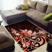 Matariki New Zealand Area Rug Maori Pattern Red Galaxy