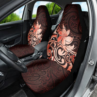 Matariki New Zealand Car Seat Cover Maori Pattern Red Galaxy