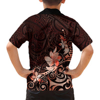 Matariki New Zealand Kid Hawaiian Shirt Maori Pattern Red Galaxy LT05 - Polynesian Pride