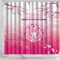 Sakura Marianas Shower Curtain CNMI Seal