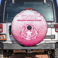 Sakura Marianas Spare Tire Cover CNMI Seal LT05 Pink - Polynesian Pride