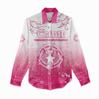 Personalized Sakura Marianas Women Casual Shirt CNMI Seal LT05 - Polynesian Pride