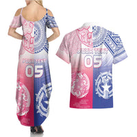 Custom Northern Mariana Islands And Japan Together Couples Matching Summer Maxi Dress and Hawaiian Shirt