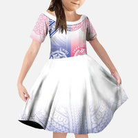 Custom Northern Mariana Islands And Japan Together Family Matching Off Shoulder Maxi Dress and Hawaiian Shirt