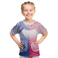 Custom Northern Mariana Islands And Japan Together Kid T Shirt