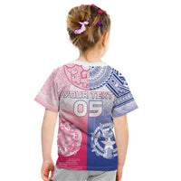 Custom Northern Mariana Islands And Japan Together Kid T Shirt