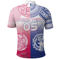 Custom Northern Mariana Islands And Japan Together Polo Shirt