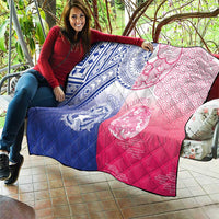 Northern Mariana Islands And Japan Together Quilt