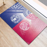 Northern Mariana Islands And Japan Together Rubber Doormat