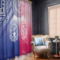 Northern Mariana Islands And Japan Together Window Curtain