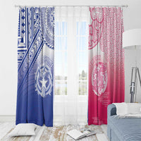 Northern Mariana Islands And Japan Together Window Curtain