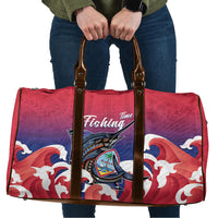 Guam Blue Marlin Fishing Travel Bag Polynesian Style