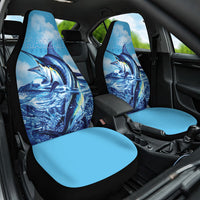 Hawaii Blue Marlin Fishing Car Seat Cover