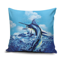 Hawaii Blue Marlin Fishing Pillow Cover LT05 Blue - Polynesian Pride