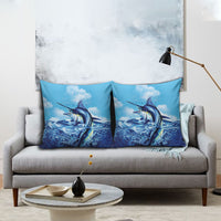 Hawaii Blue Marlin Fishing Pillow Cover LT05 - Polynesian Pride