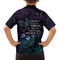 Polynesia Suicide Prevention Awareness Family Matching Tank Maxi Dress and Hawaiian Shirt Keep Going The World Needs You LT05 - Polynesian Pride