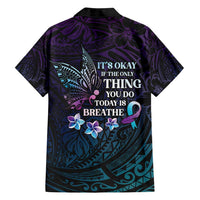 Polynesia Suicide Prevention Awareness Family Matching Tank Maxi Dress and Hawaiian Shirt Keep Going The World Needs You LT05 - Polynesian Pride