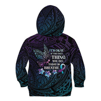 Polynesia Suicide Prevention Awareness Kid Hoodie Keep Going The World Needs You