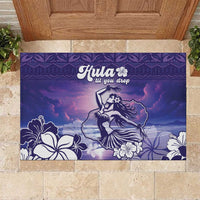 Aloha Hawaii Kauai Island Rubber Doormat Hula Till You Drop