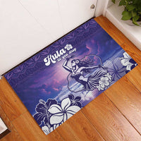 Aloha Hawaii Kauai Island Rubber Doormat Hula Till You Drop