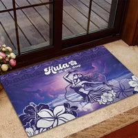 Aloha Hawaii Kauai Island Rubber Doormat Hula Till You Drop
